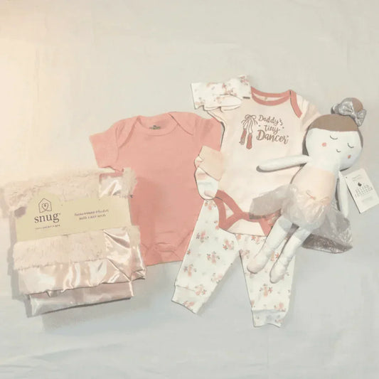 Ballerina Baby Gift Set – Girl Ballerina Gift Box 0-3M