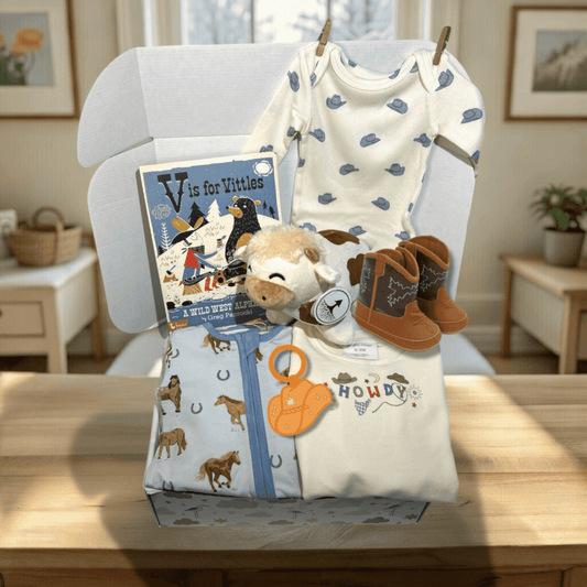 Cowboy Theme Baby Gift Set