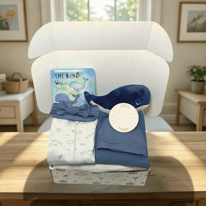 Ocean Theme Baby Gift Set - Whale and Sailing