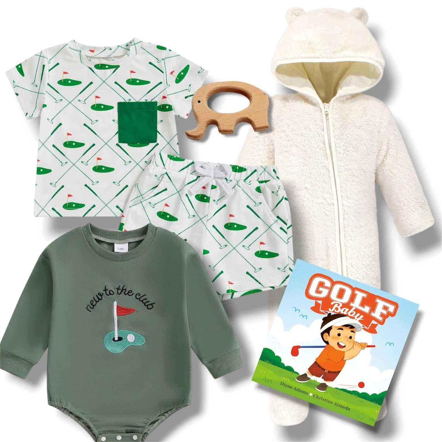 Golf Theme Baby Gift Set - Printed
