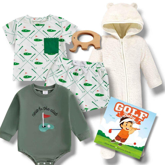 Golf Theme Baby Gift Set - Printed