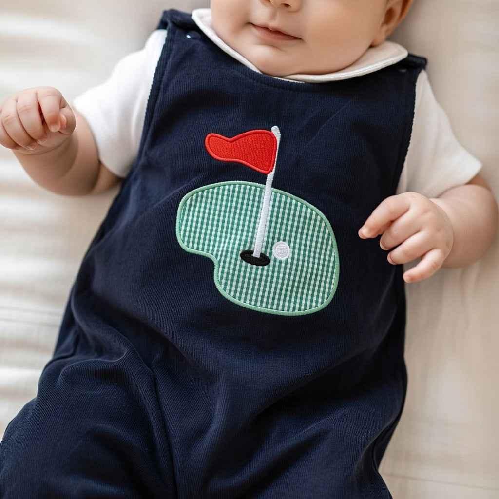 Golf Theme Baby Gift Set - Embroidered 0-6