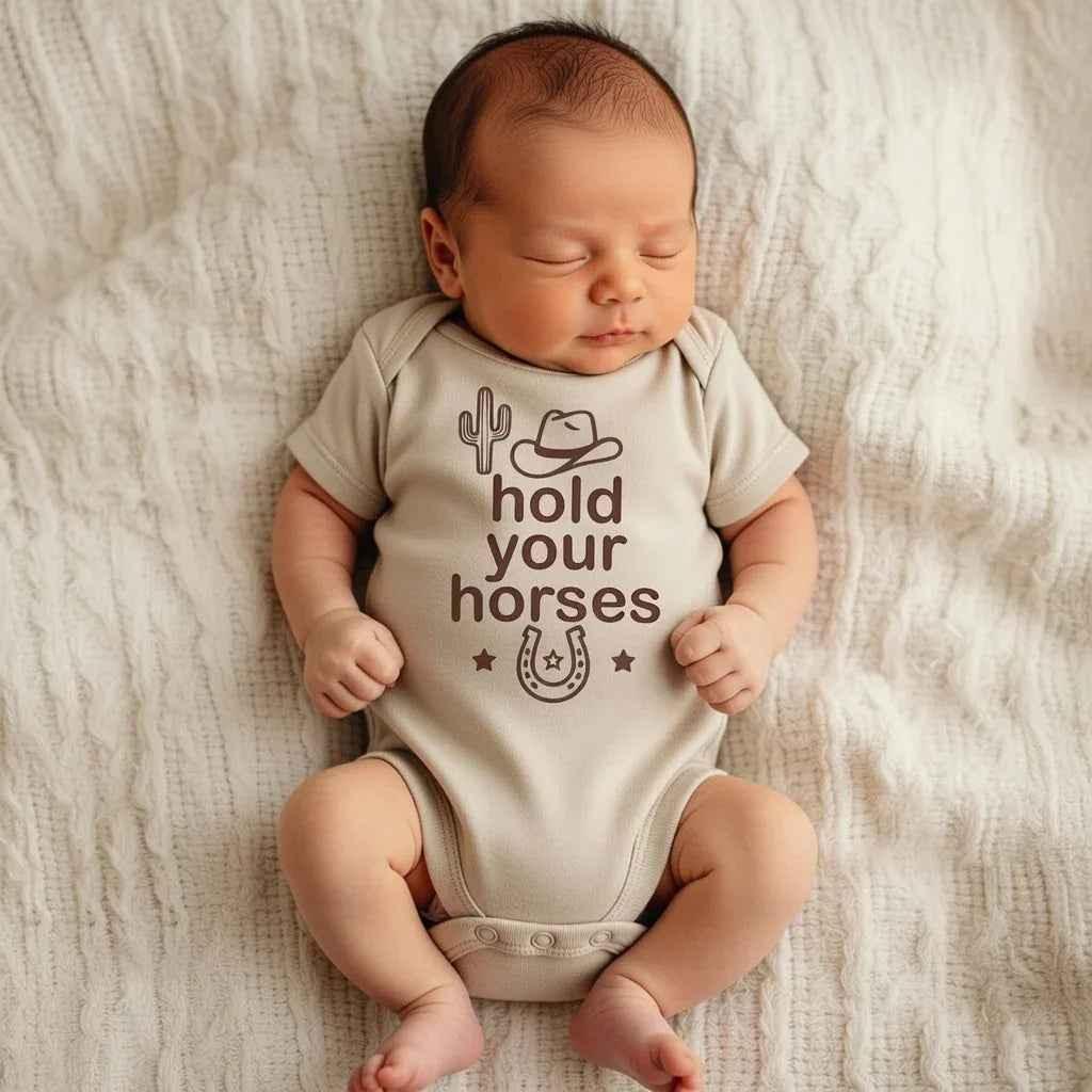 First Rodeo Baby Gift – Cowboy Baby Shower Gift Set 0-6M