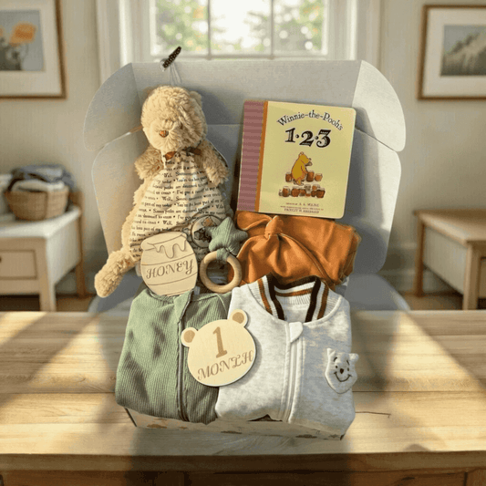 Winnie the Pooh Baby Gift Set - Sage Gender Neutral 3-6