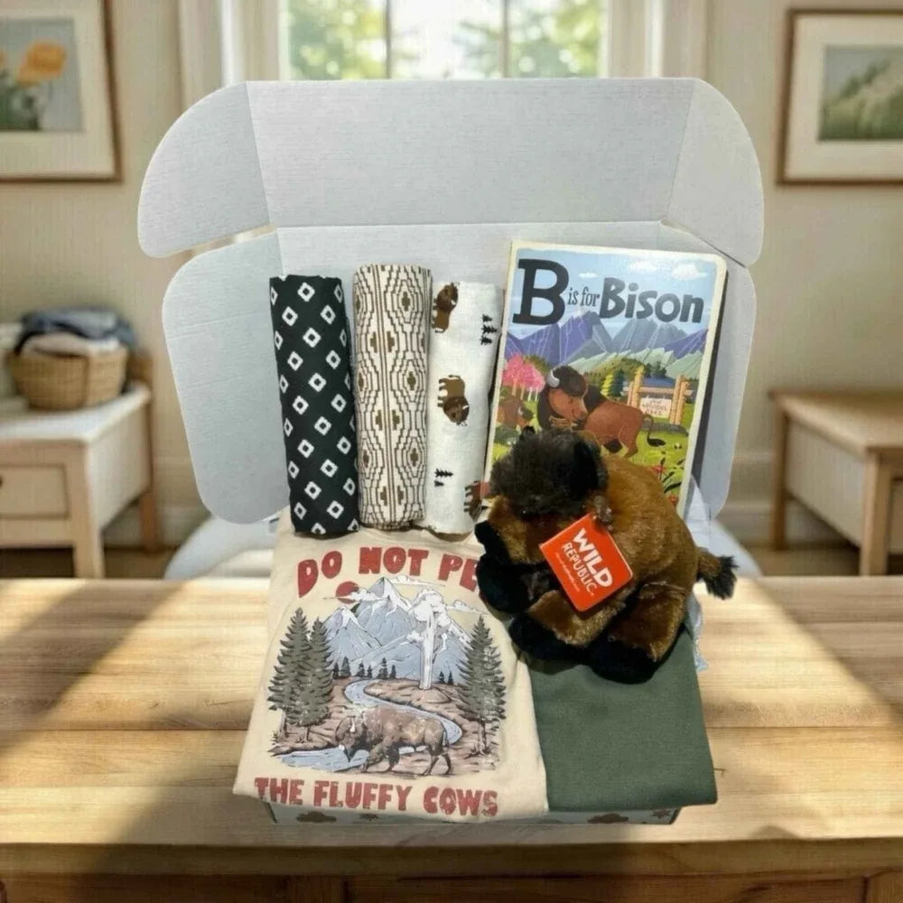 National Park Baby Gift - Bison Lover