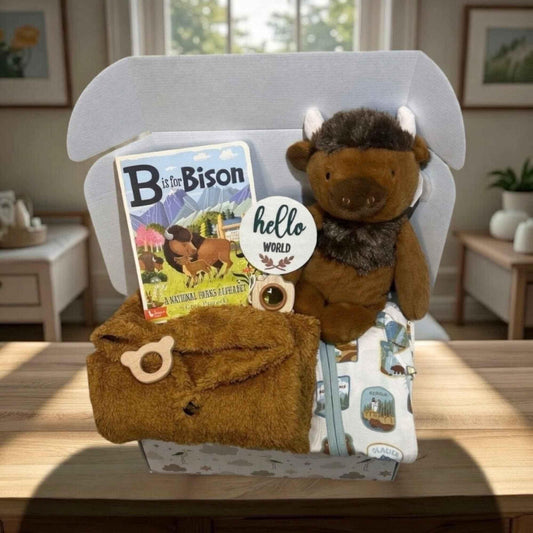 National Park Baby Gift Box – Bamboo & Fleece Set
