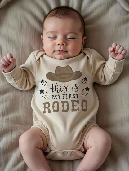 First Rodeo Baby Gift – Cowboy Baby Shower Gift Set 0-6M