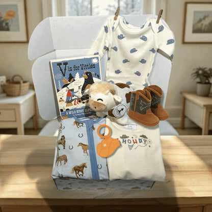 Cowboy Baby Shower Gift Set Angel Dear 0-3 Month