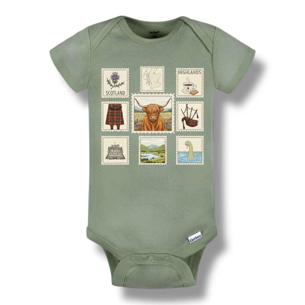 Highland Cattle Scotland Theme Baby Gift Box