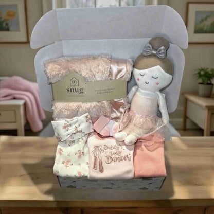 Ballerina Baby Gift Set – Girl Ballerina Gift Box 0-3M