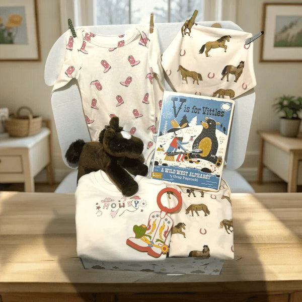 Cowgirl Baby Shower Gift Set Angel Dear 0-3 Month