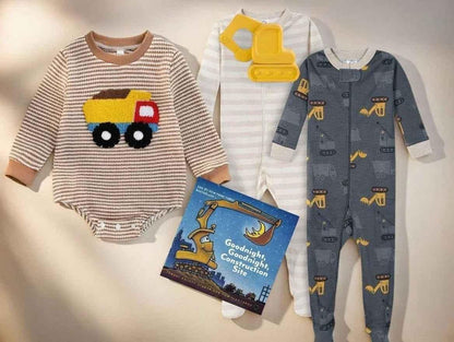 Construction Theme Baby Gift Set