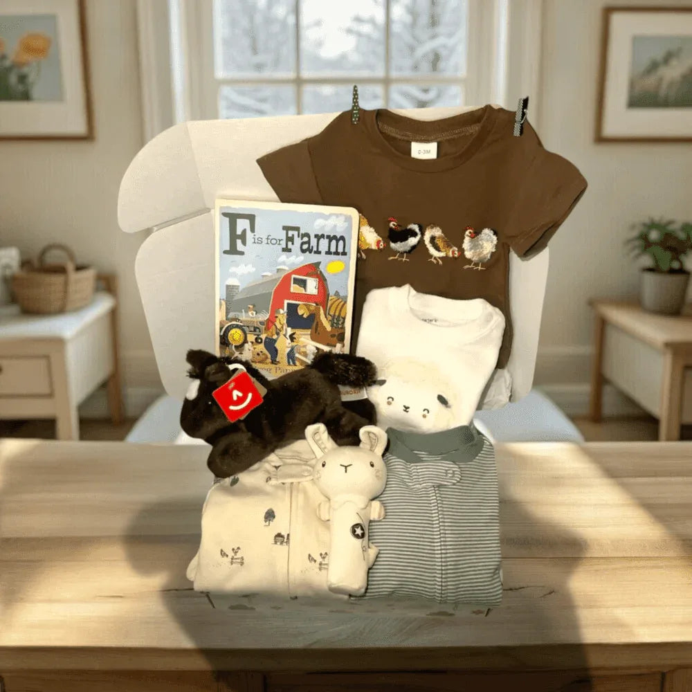 Farm Baby Gift Box: Adorable Gift Set for Newborns