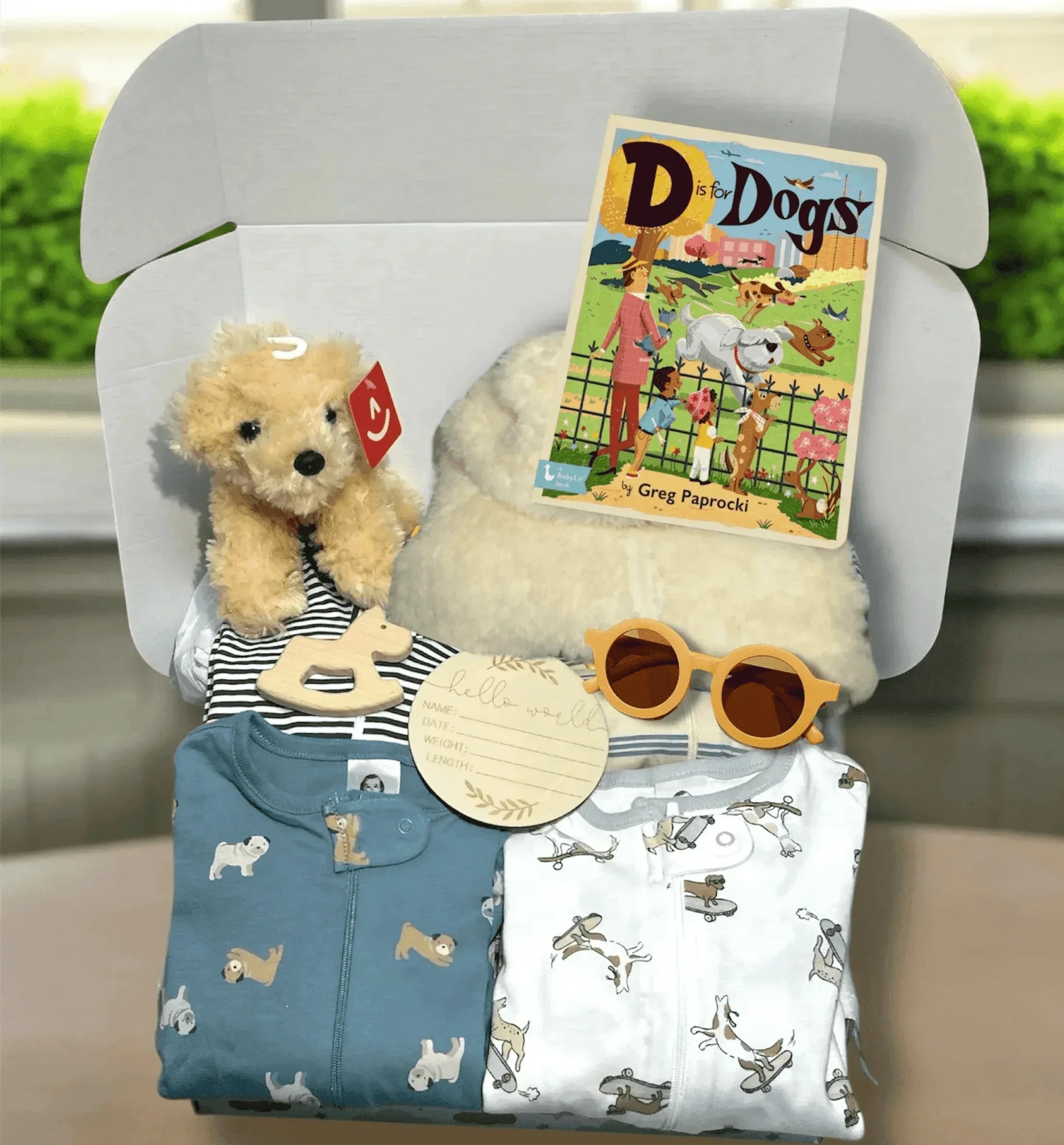 Dog Theme Baby Gift Box - Puppy Lover Newborn Gift Set