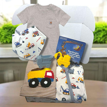 Construction Theme Baby Gift Set - Bamboo