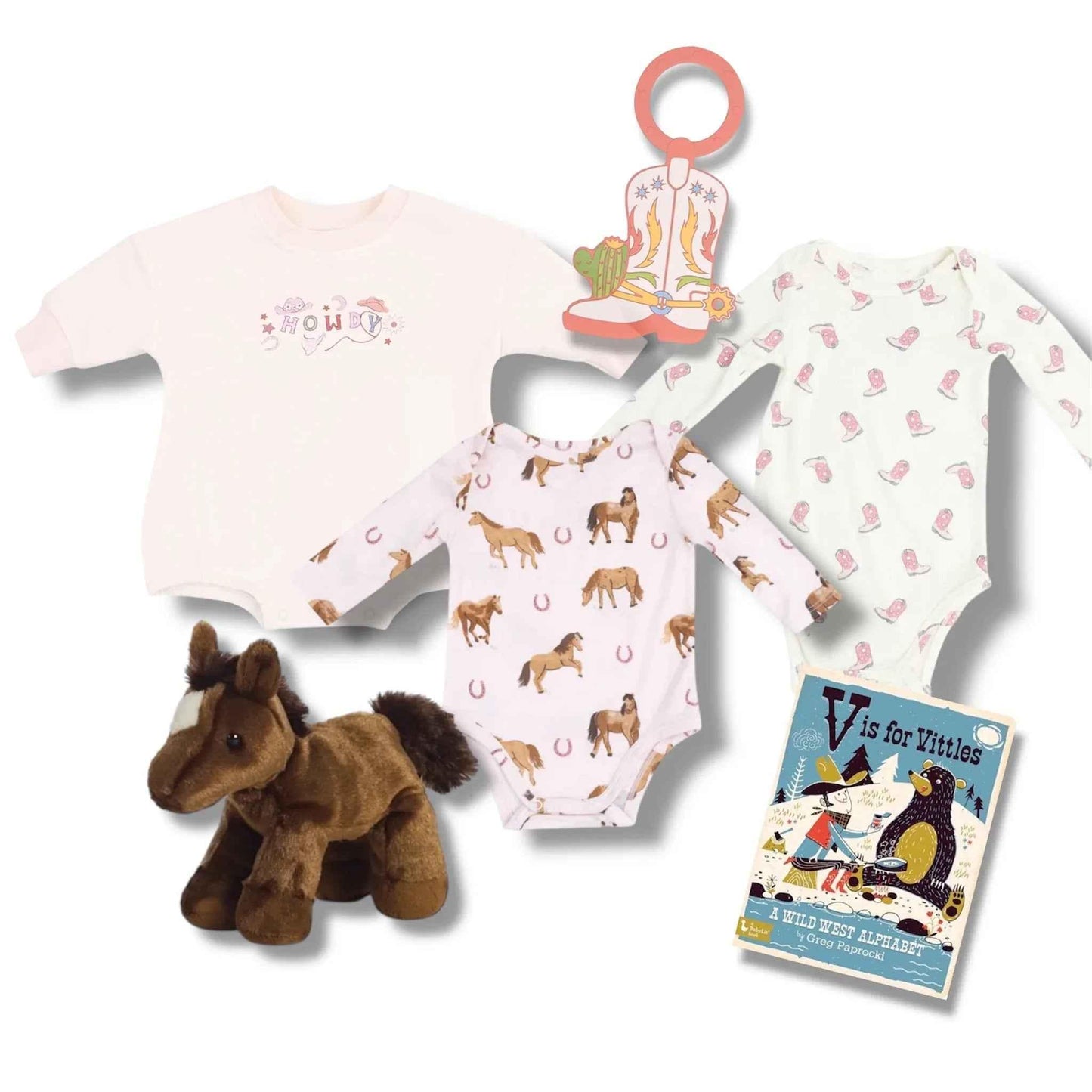 Cowgirl Baby Shower Gift Set Angel Dear 0-3 Month