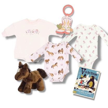 Cowgirl Baby Shower Gift Set Angel Dear 0-3 Month