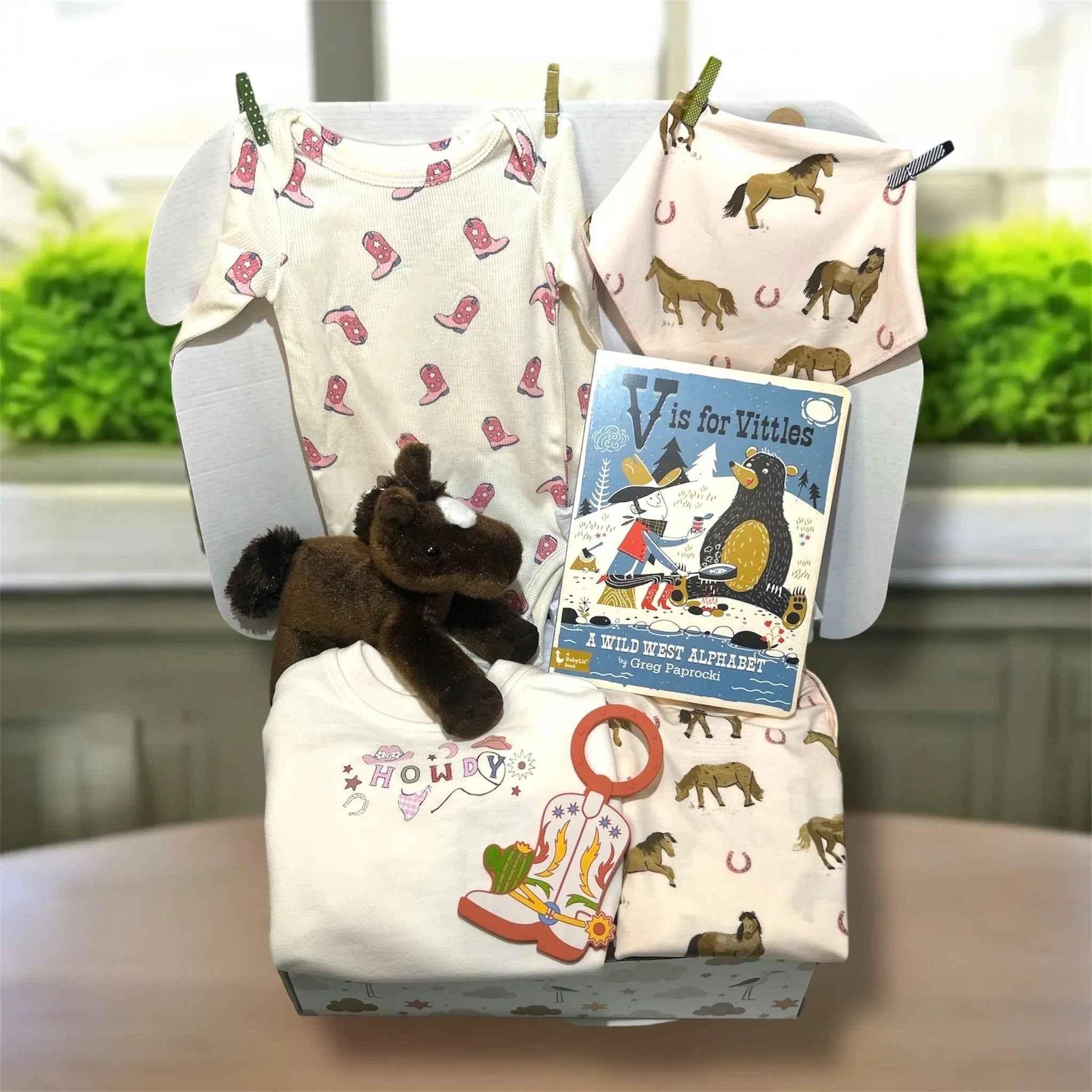 Cowgirl Baby Shower Gift Set Angel Dear 0-3 Month