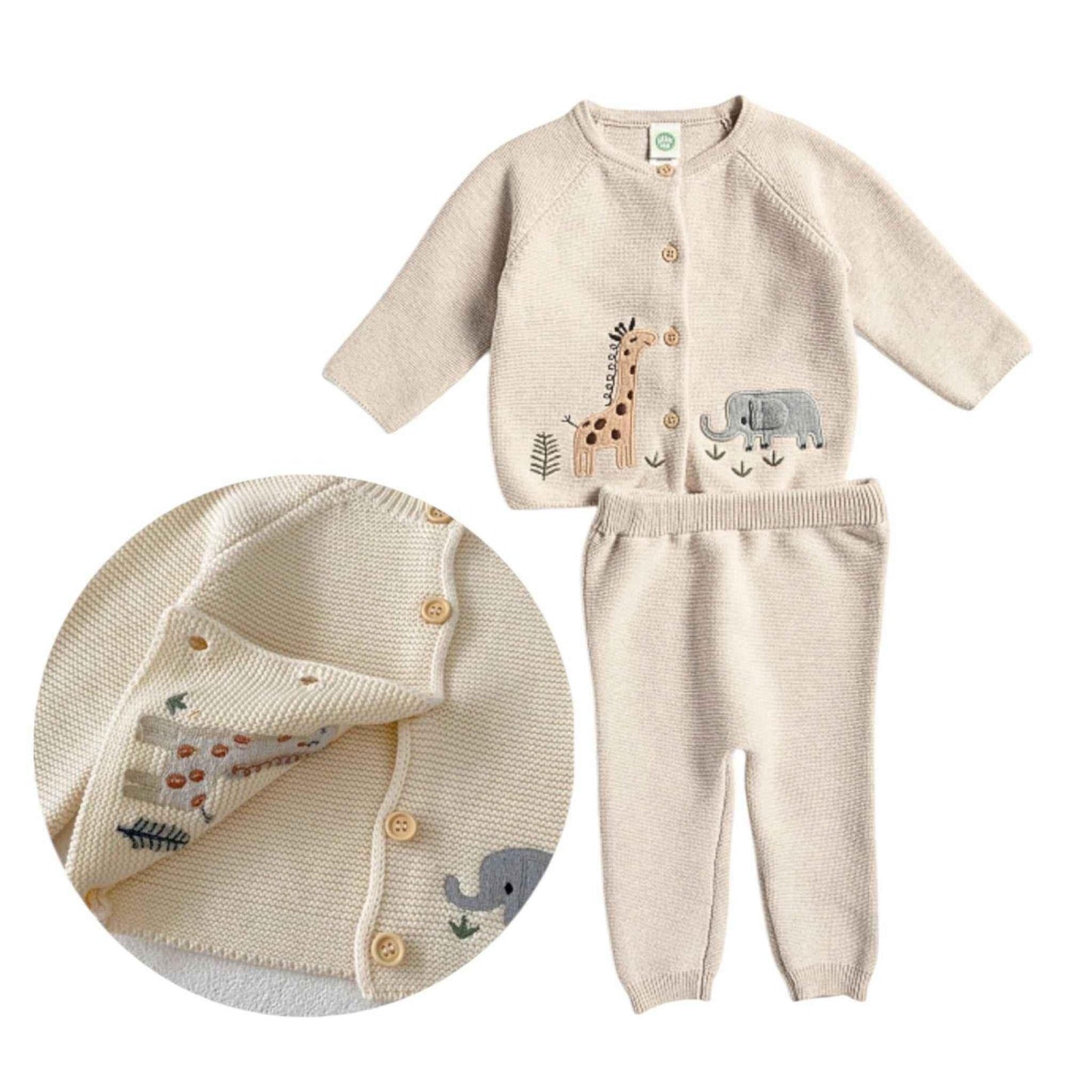 Safari Theme Baby Gift Box Elephant and Giraffe