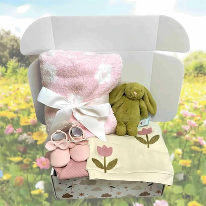 Bunny Garden Baby Girl Gift Box