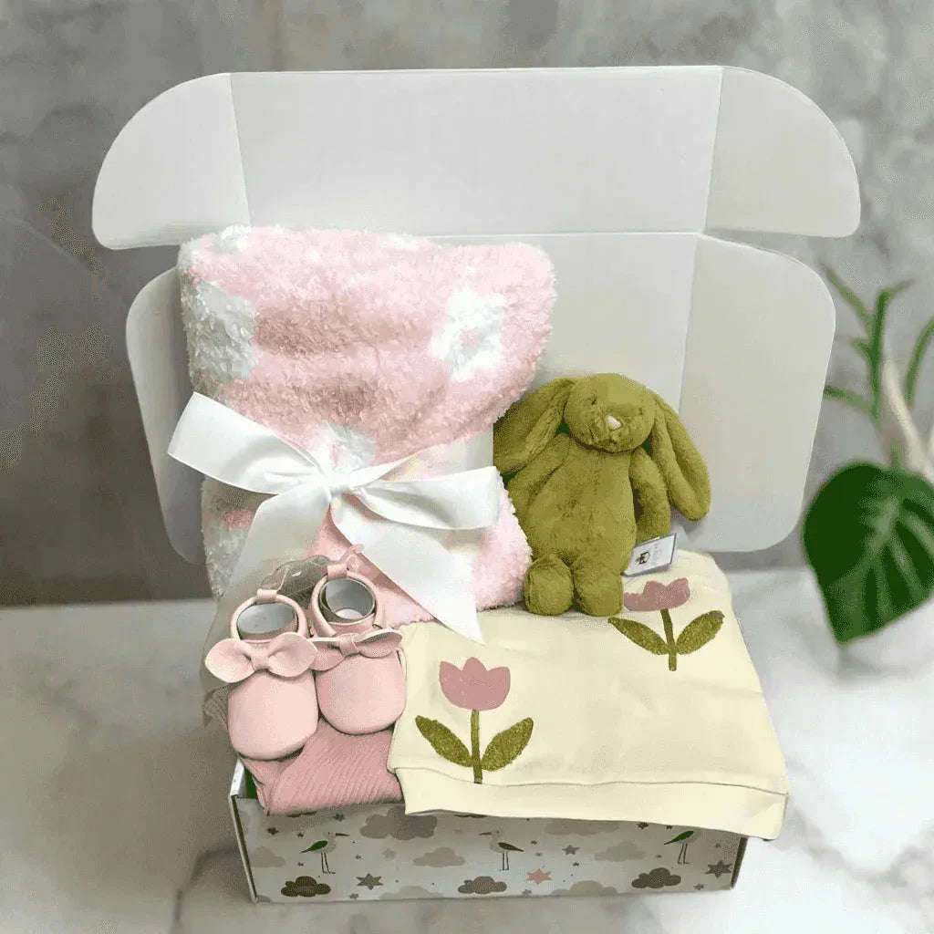 Bunny Garden Baby Girl Gift Box