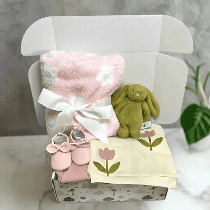 Bunny Garden Baby Girl Gift Box