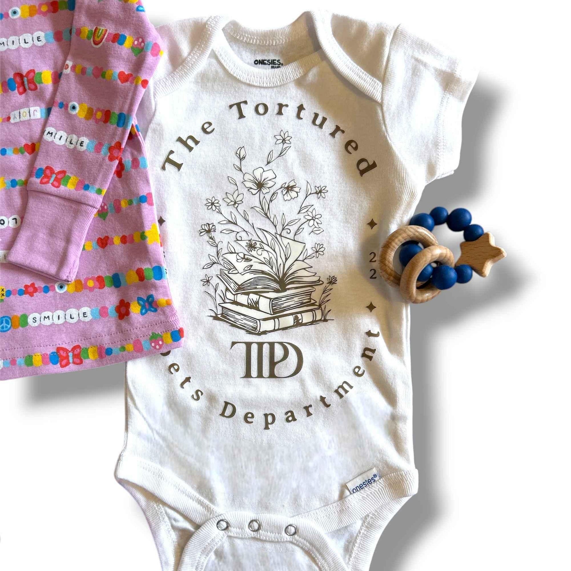 In My Baby Era newborn gift set with TTPD onesie.