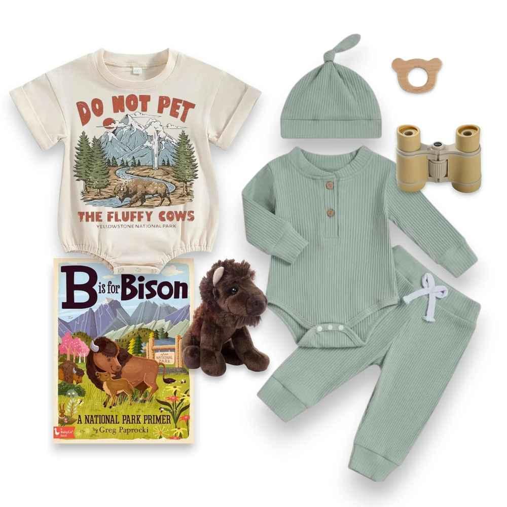 Yellowstone Bison Baby Gift - Don't Pet the Fluffy Cows