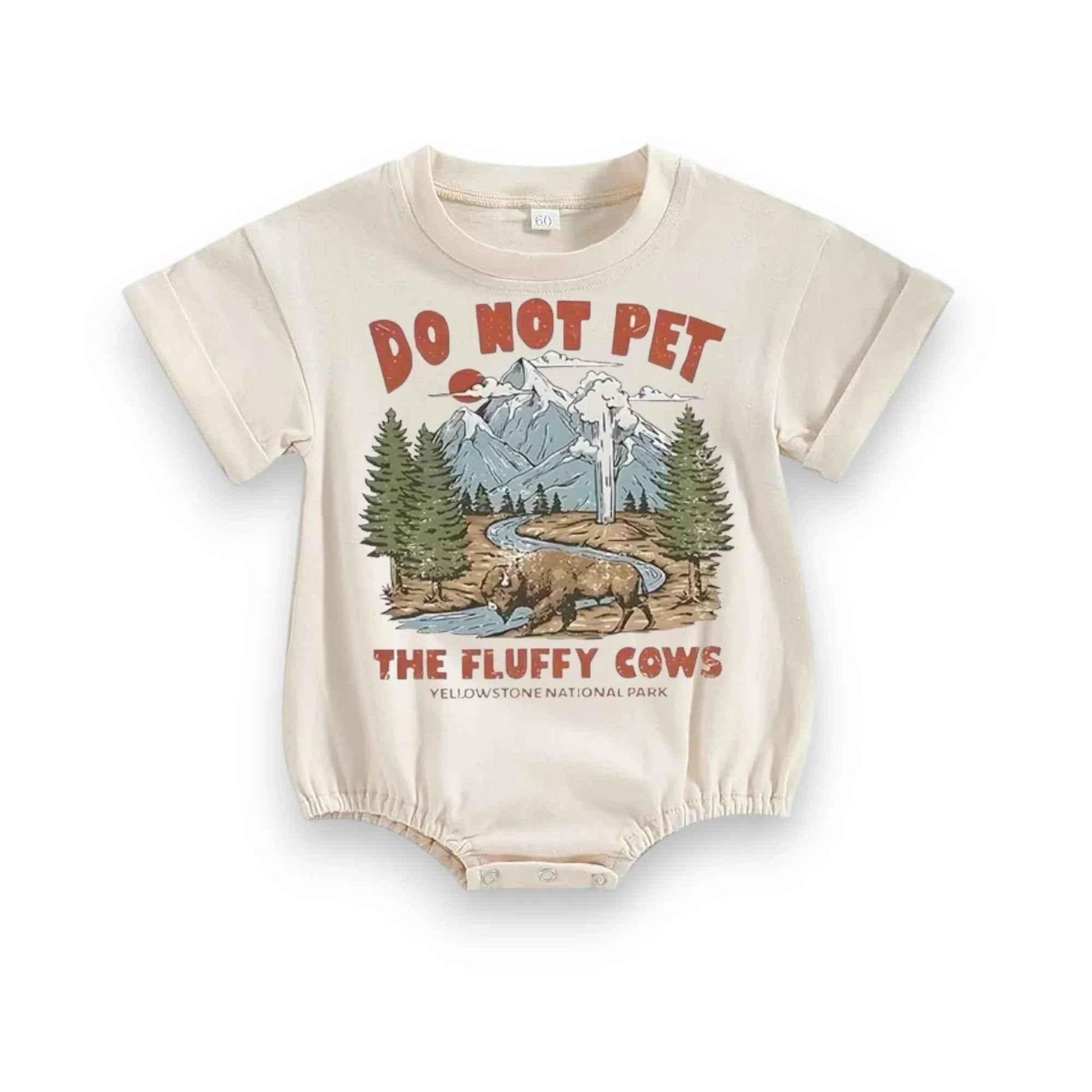 Yellowstone Bison Baby Gift - Don't Pet the Fluffy Cows