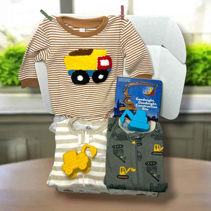 Construction Theme Baby Gift Set