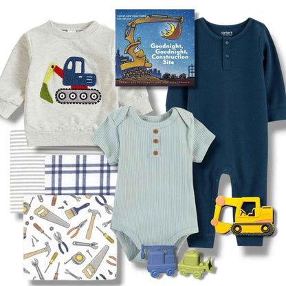 Construction Theme Baby Gift Set - Excavator