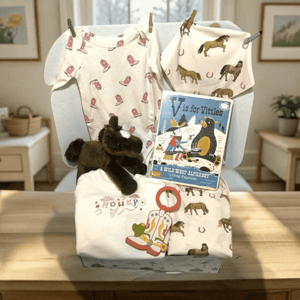 Cowgirl Baby Shower Gift Set Angel Dear 0-3 Month