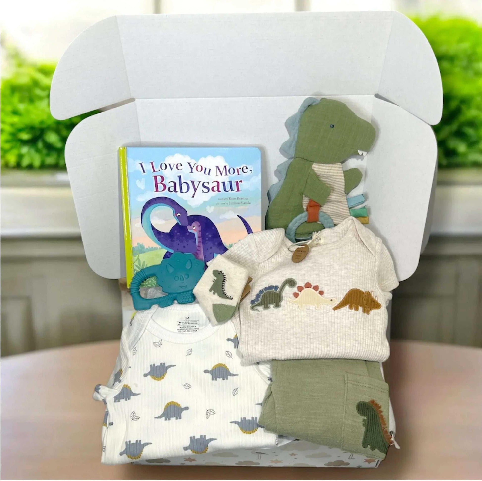 Dinosaur Baby Gift Box – Dino Baby Shower Gift Set