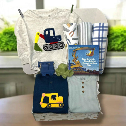 Construction Theme Baby Gift Set - Excavator