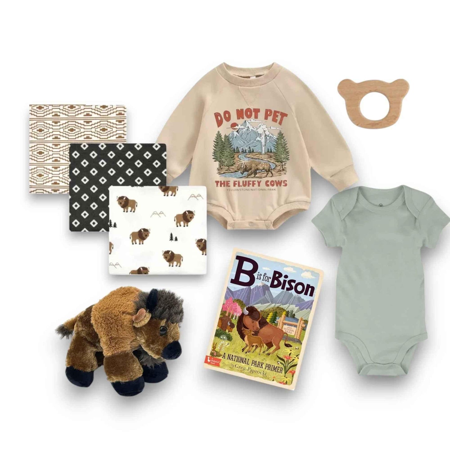 National Park Baby Gift - Bison Lover