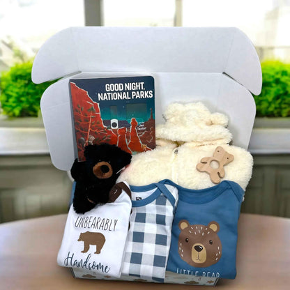 Bear National Parks Baby Gift Set – Woodland Newborn Gift