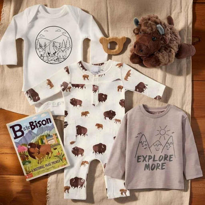 Bison Baby Gift Box – National Parks Baby Shower, Neutral