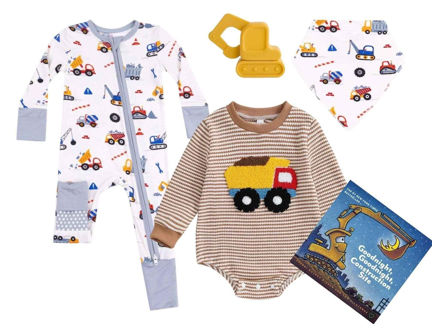 Construction Theme Baby Gift Set - Bamboo