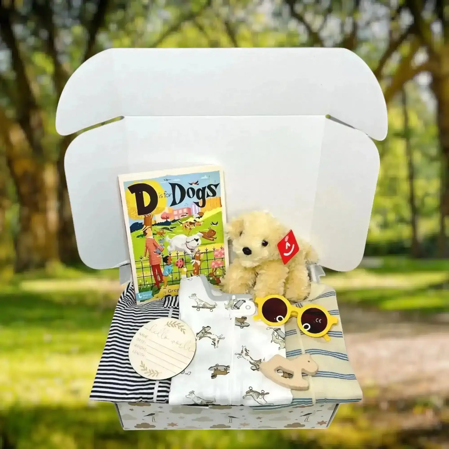 Dog Theme Baby Gift Box - Puppy Lover Newborn Gift Set