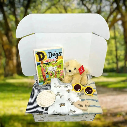 Dog Theme Baby Gift Box - Puppy Lover Newborn Gift Set