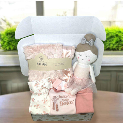Ballerina Baby Gift Set – Girl Ballerina Gift Box 0-3M