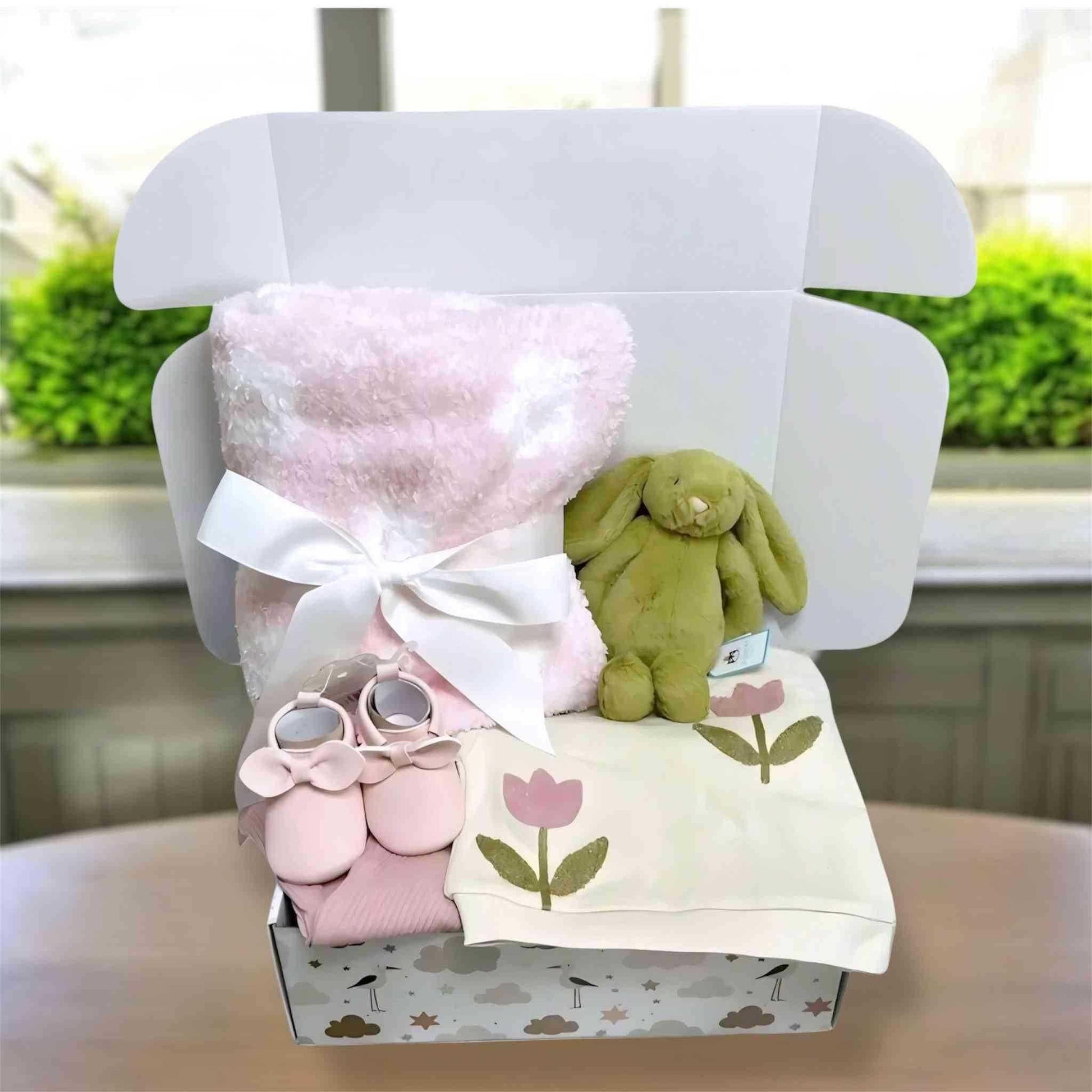 Bunny Garden Baby Girl Gift Box