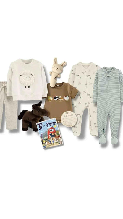 Farm Baby Gift Box: Adorable Gift Set for Newborns