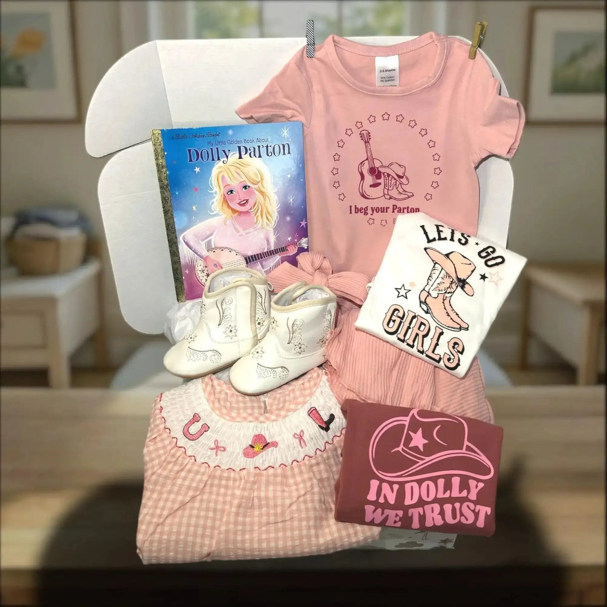 Dolly Parton Inspired Baby Gift Box – Country Girl Gift Set