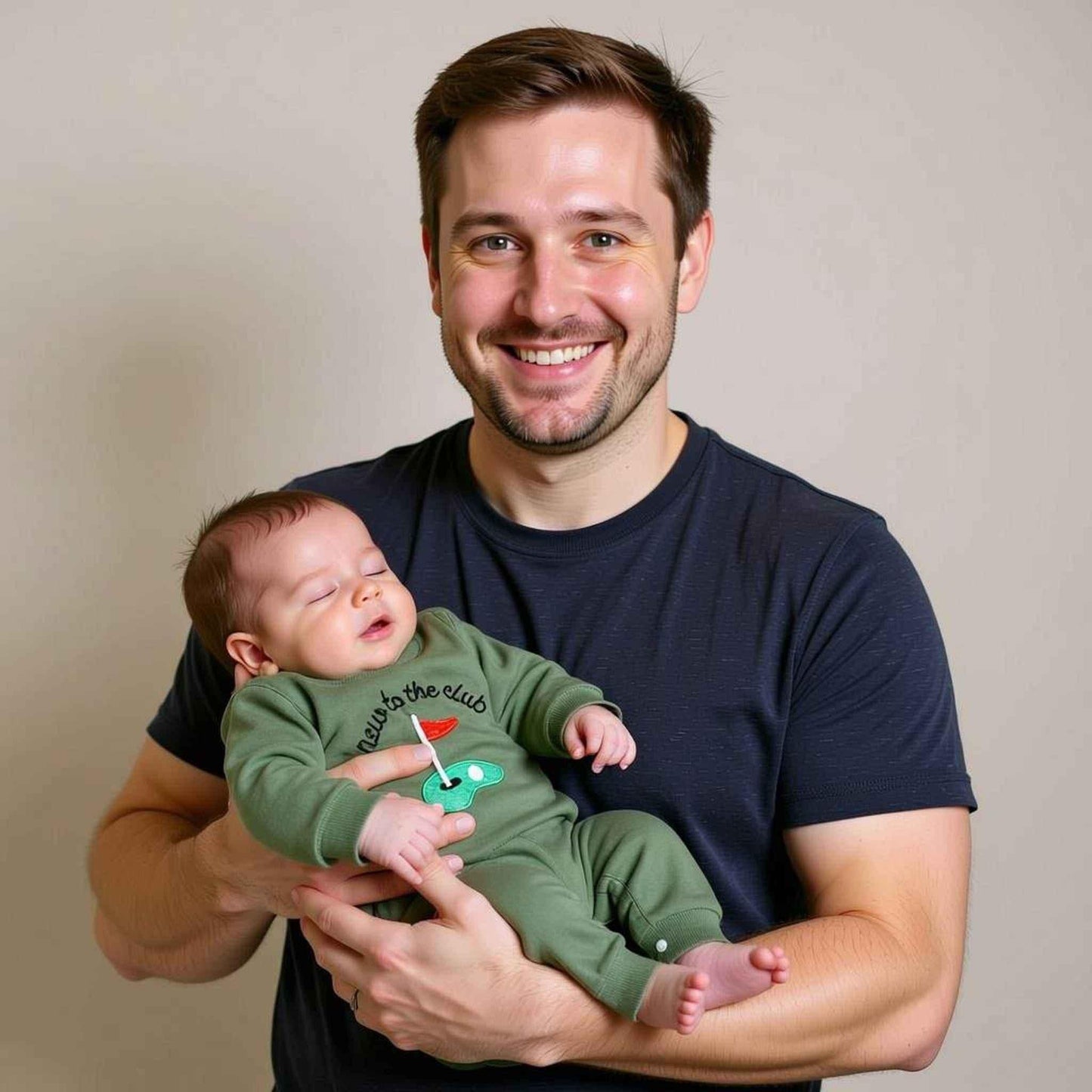 Golf Theme Romper Baby Gift Set - Collared Romper