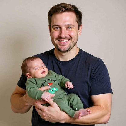 Golf Theme Romper Baby Gift Set - Collared Romper