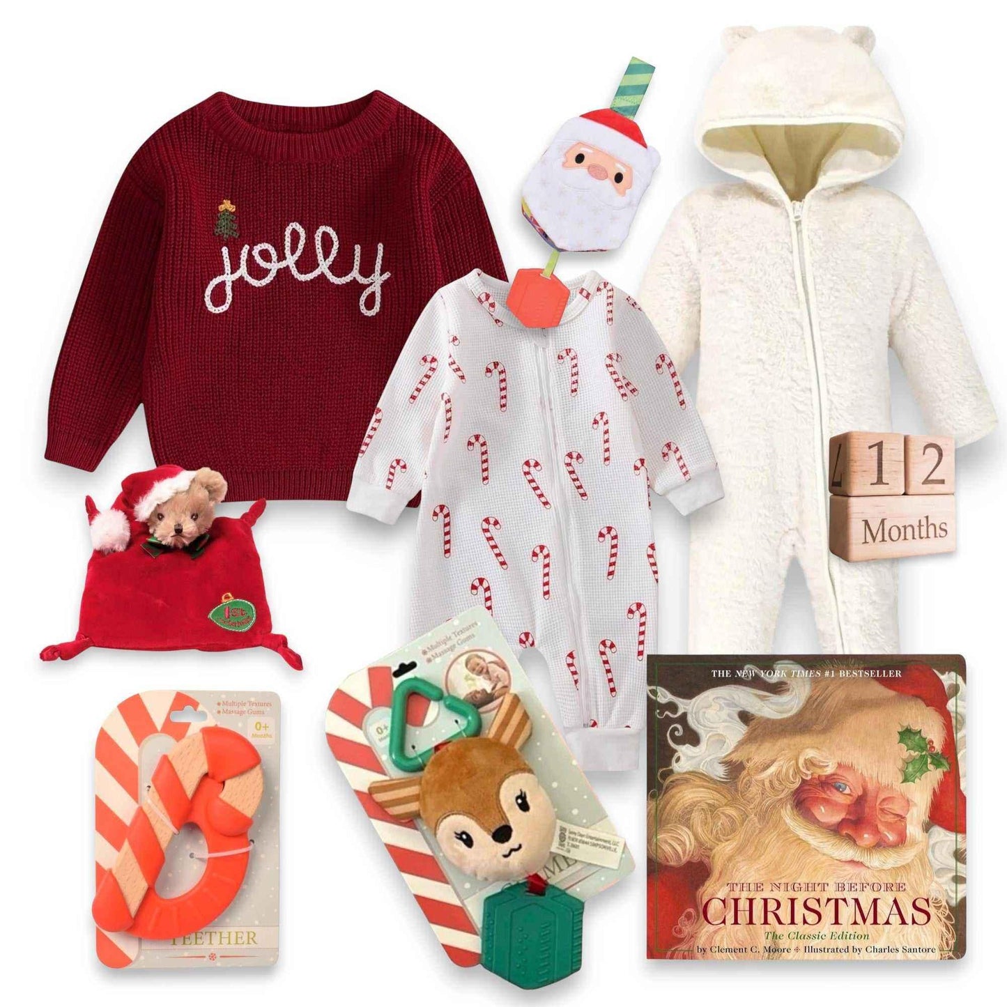 First Christmas Gift Set Baby’s 1st Christmas Gift Box 0-3M
