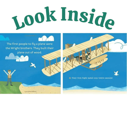 Airplane Baby Gift Set Neutral 0-3M | Outfit, Rattle, Book