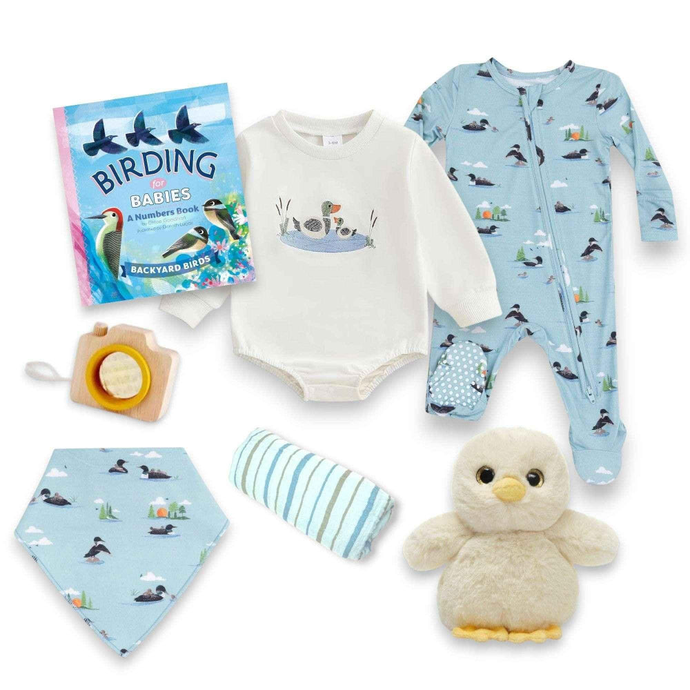 Nature-Themed Baby Shower Gift Box | Bird Baby Gift Set