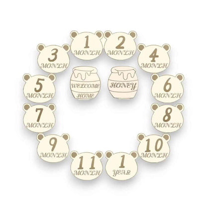 Winnie the Pooh Baby Gift Set - Sage Gender Neutral 3-6